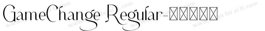 GameChange Regular字体转换